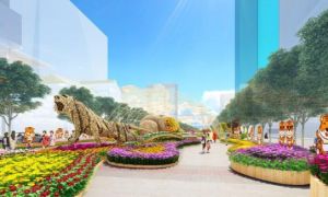Không được tháo khẩu trang khi chụp ảnh ở đường hoa TP.HCM