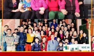 1 gia đình có tới 19 người con, trong đó có 14