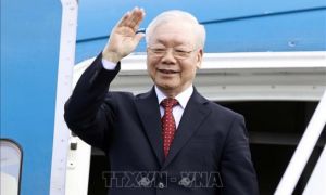 Tổng Bí thư Nguyễn Phú Trọng lên đường thăm chính thức Trung Quốc