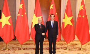 Tổng bí thư Nguyễn Phú Trọng hội kiến Thủ tướng Trung Quốc Lý Khắc Cường