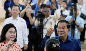Đảng của Thủ tướng Hun Sen tuyên bố thắng lợi trong bầu cử Campuchia