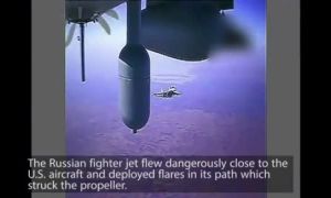 Mỹ tung video cáo buộc Su-35 Nga quấy rối, làm hỏng UAV 