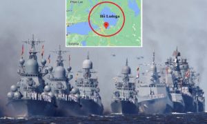 Nhìn Hạm đội Biển Đen, chiến hạm Nga rời biển Baltic vào hồ nước ngọt