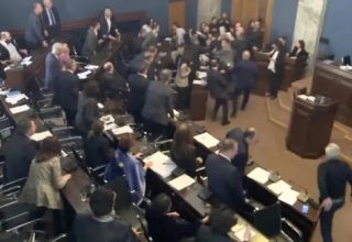 Nghị sĩ Quốc hội Gruzia lao vào đấm nhau vì tranh cãi dự luật 'đại diện nước...