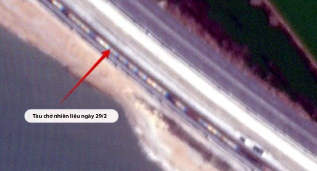 Nga có thể đã ngừng dùng cầu Crimea để tiếp tế tiền tuyến