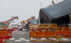 Sập mái sân bay quốc tế ở New Delhi, nghi do khánh thành vội
