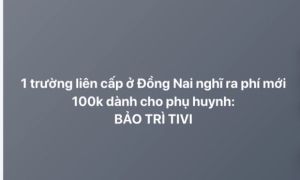 Phí bảo trì tivi và đủ khoản thu
