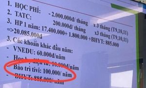Trường học ở Đồng Nai thu tiền bảo trì tivi 100 nghìn/học sinh: Hiệu trưởng...