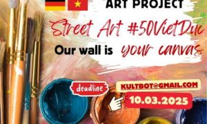 Khởi động dự án nghệ thuật đặc biệt trên bức tường Đại sứ quán Đức tại Hà Nội