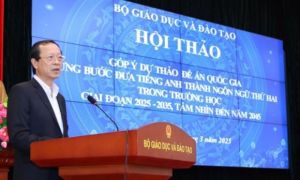 Dự kiến 100% học sinh học tiếng Anh như ngôn ngữ thứ hai vào năm 2035
