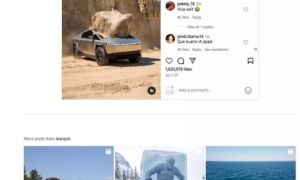 Video thả tảng đá nặng 1 tấn xuống xe Tesla Cybertruck là giả, do AI tạo ra