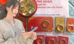 Bức ảnh 19 chiếc nhẫn vàng cùng 1 cuốn sổ đỏ của vợ chồng Hà Nội gây sốt: Thu...