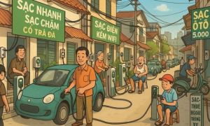 Chuyện ở xóm Sạc - thời đại xe điện lên ngôi