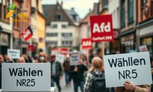 Đảng AfD trỗi dậy mạnh mẽ tại Nordrhein-Westfalen, Thủ tướng Đức cảnh báo về...