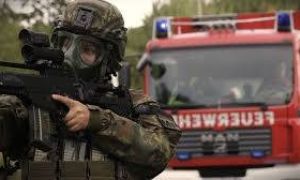 Tập trận lệch kịch bản: Cảnh sát và quân đội Đức đấu súng, một binh sĩ bị thương