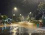 Quốc lộ 20 dẫn vào Đà Lạt ngập sâu do mưa lớn
